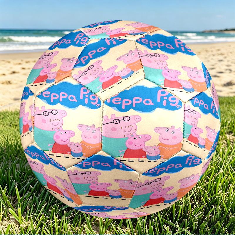 Pink Pig Print Size 5 Soccer Ball, PU Wear Resistant Football for Match Training and Daily Practice, Birthday Gift for Soccer Fans