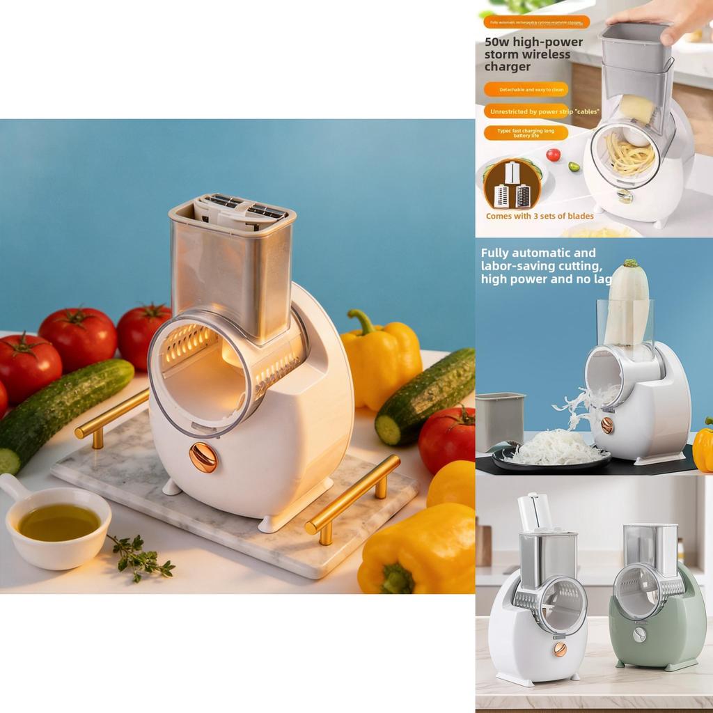 Home Kitchen Automatic Vegetable Chopper With Stainless Steel Blades For Easy Prep