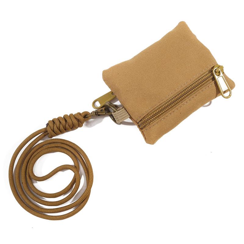 

Outdoor EDC Molle Pouch Wallet Mini Portable Key Card Case EDC Pouch Bag Purse with Carabiner Key Card Case хакі