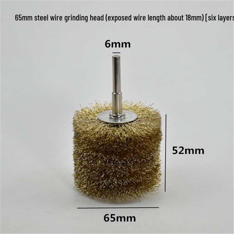 Electric Steel Wire Brush with Handle - Rust Removal, Polishing, and Cleaning.