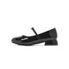 Augustine Mary Jane shoes women's autumn 2025 new thick heel single shoes French with skirt commuter small leather shoes