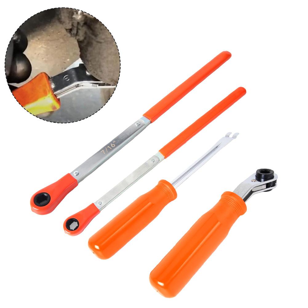 Automatisches Nachspannsystem Entriegelungswerkzeugsatz 4 Teile mit für 5/16 Zoll 7/16 Zoll 9/16 Zoll Größen für LKW-Bremsenreparatur
