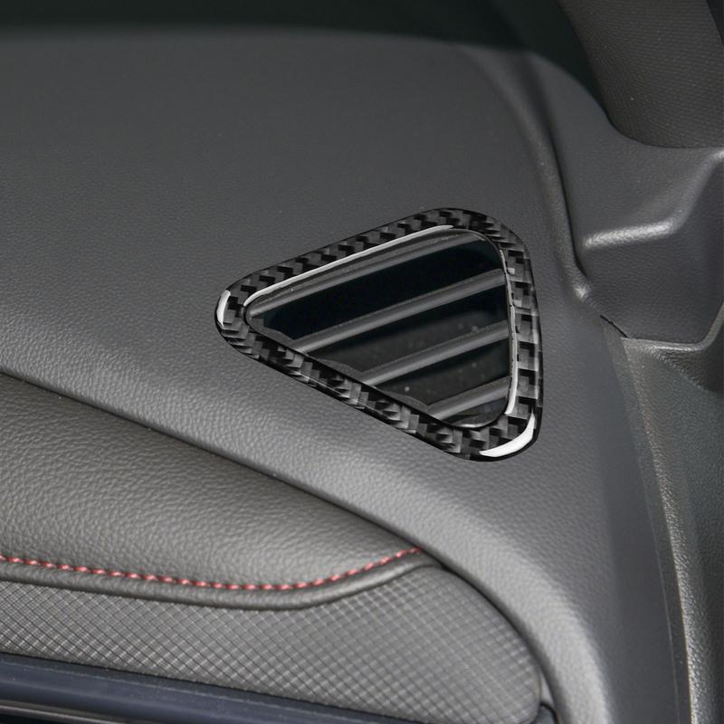For Chevrolet Tailblazer Equinox 2018— Carbon Fiber Car Dashboard Air Vent Frame Cover Trim Sticker Decorative Accessories