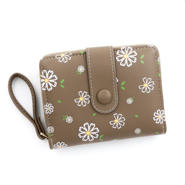 Cute Cat Girls Wallet Short Student Id/Bank Card Holder Money Bag Zipper Wallets For Women Key Storage Purse