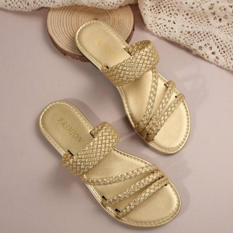 Women Slippers Summer Casual Beach Ladies Shoes Retro Non Slip Outside Wear Sandals Large Size Soft Slippers Flats Slides Women