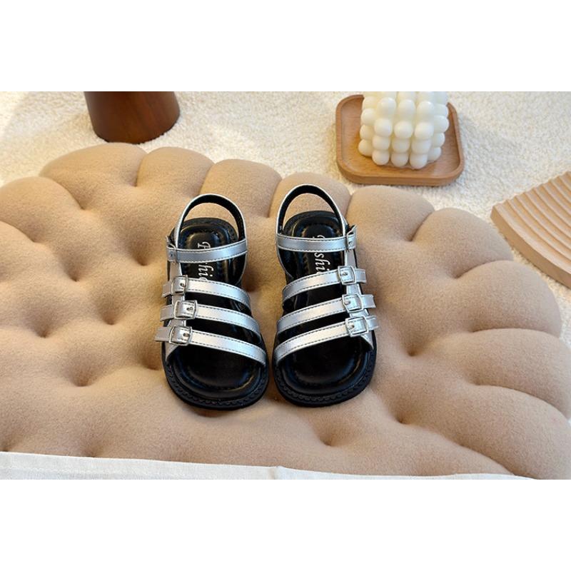 New Summer Kids' Roman Sandals - Korean Style Hollow-Out Princess Sandals for Girls & Soft Sole Beach Sandals for Boys