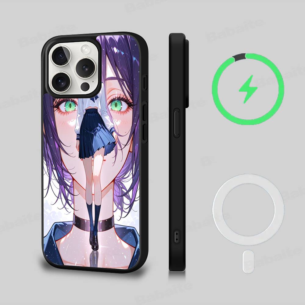 Chainsaw Man The Movie Reze Arc Phone Case For iPhone 13 14 15 11 12 16 17 Pro Max Plus For Magsafe Magnetic Shell