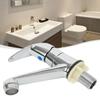 Single Cold Water Faucet Bathroom Sink Faucets Silver Bathroom Taps Single Handle Deck Mounted Basin Taps Hardware Accessorie