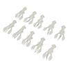 10pcs Soft Fishing Lure Crawdad Bait PVC Shrimp Artificial Soft Lure Baits for Bass Fishing