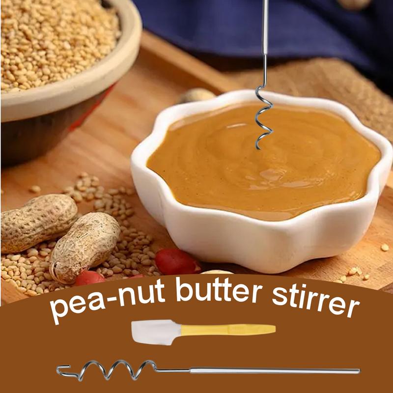 Stainless Steel Peanutes Butter Mixer Food Grade Material Butter Sauce Mixer Household Manual Mixing Tools Kitchen Gadgets