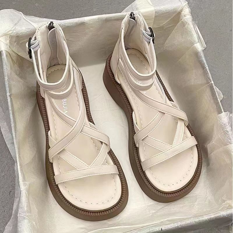 

Fashion Summer Women Sandals Stylish Designer Platform Roman Shoes Breathable Comfortable Beach Sandals Sandalias De Mujer Verano 2025 35