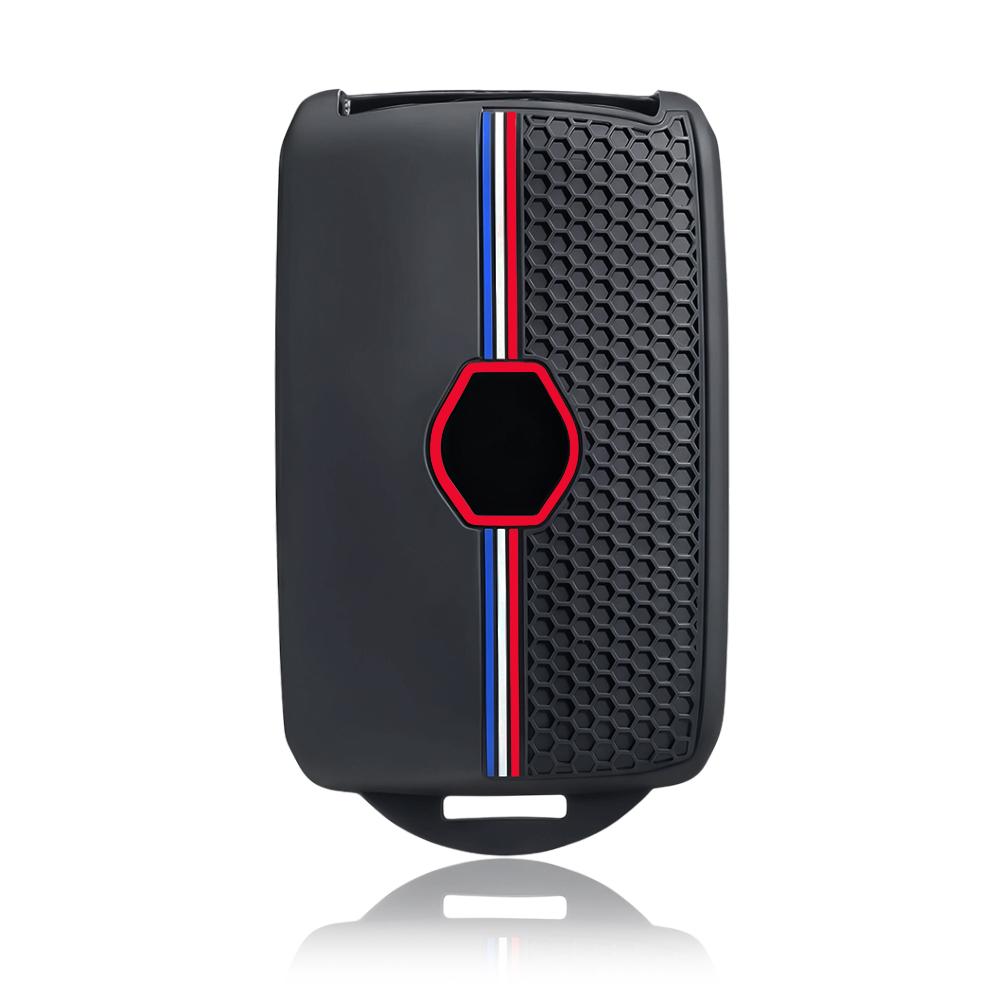 Silicone For Renault Captur Koleos Kadjar Arkana Megane Dacia Duster Sandero Stepway Smart Car Key Cover Fob Case