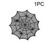 Runtow 1pc Halloween Spider Web Placemats ,Heat Insulation Halloween Placemats ,Spider Web Table Mats for Halloween Table Decor