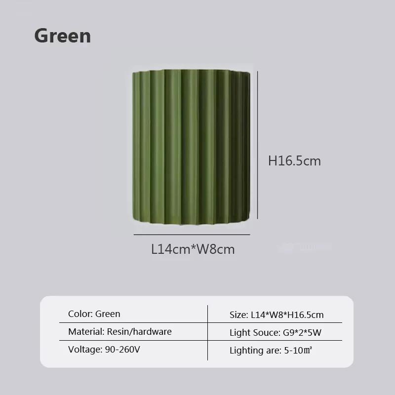 Modern LED Wall Lamp Resin G9 Sconces For Living Room Bedrooms Bedside Hallway Study Stairway Indoor Home Decoration Lighting