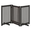 Dog Barrier Gate Free-Standing Adjustable Protective Gate with Feet 155 X 76 Cm Wood Dog Gate Foldable Stair Gate for Stairs, Doors, Kitchen, Hallway