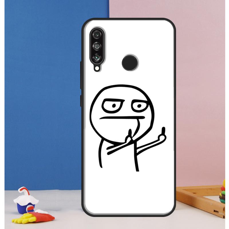 Funny Man Middle Finger Case For Huawei Nova 10 9 SE 8i 11i 12i 12s Y60 Y61 Y70 Y90 Y72 Y73 Y91 P60 Pro P30 P40 Lite