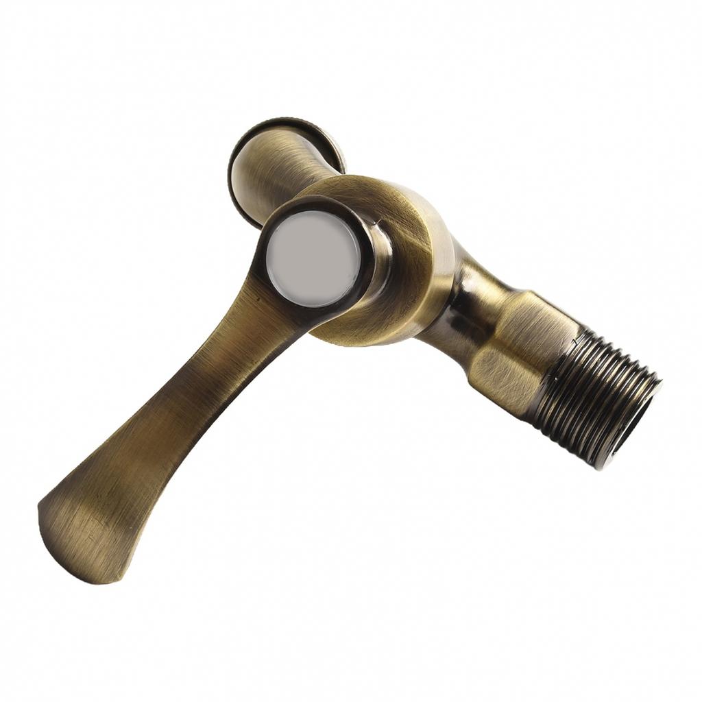 Luxuriöser Antik-Bronze-Wasserhahn für Waschmaschine Vintage Garten Deko