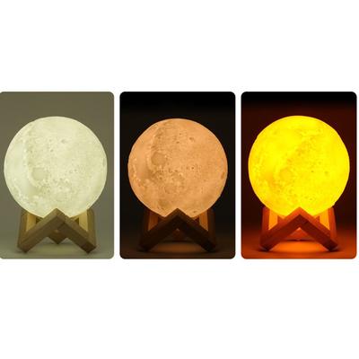 Rechargeable Coogel 880mL Air Humidifier 3D Moon Lamp Aroma Essential Oil Diffuser Purifier
