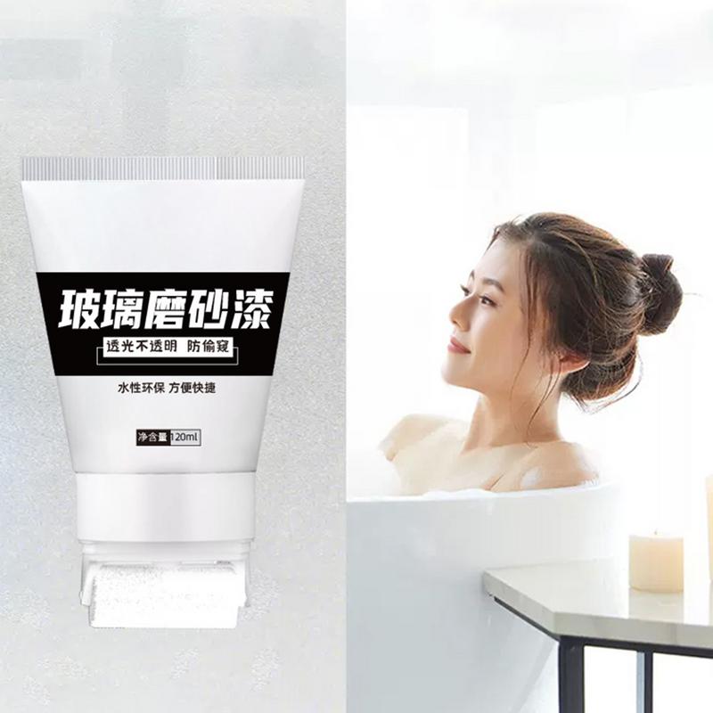 Frosted Glass Paint For Window UV Resistant Mirrors Paint For Glass 120ml Safe Water-Based Window Frosting Paint Privacy