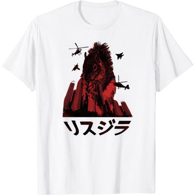Squirrelzilla Funny Giant Squirrel Graphic T-Shirt XXL