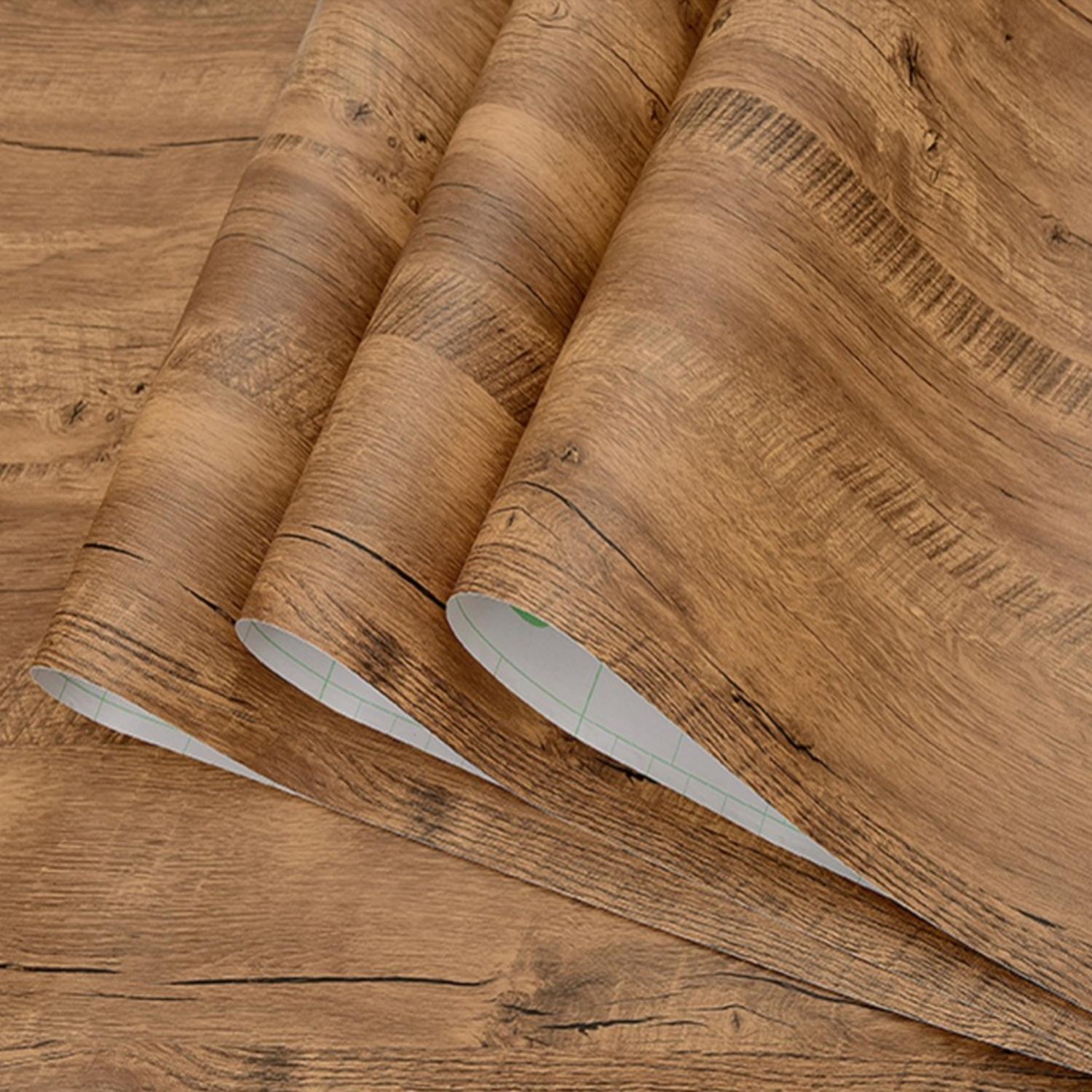 

1 рулон ПВХ водонепроницаемых самоклеящихся обоев под дерево, виниловая декоративная пленка, наклейка для домашней мебели, шкафа, декора стен 40cmx1M