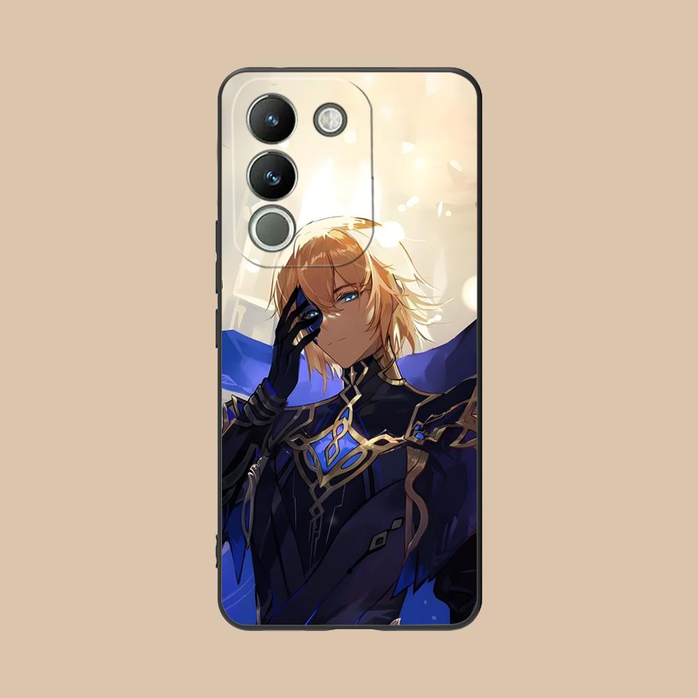 Game GI Dainsleif Phone Case for VIVO V60 V50 V40 V30 V29 V27 V25 V23 Pro Lite 5G Soft TPU Shockproof Cover
