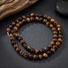 1String Amber Gold Brown Cat Eye Natural Stone Beads 4mm/6mm/8mm/10mm/12mm/14mm For Jewelry Making Bracelet Necklace Accessories