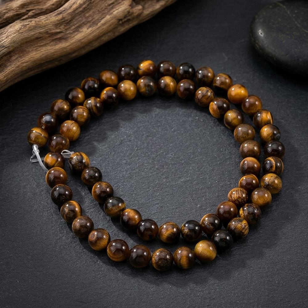 1String Amber Gold Brown Cat Eye Natural Stone Beads 4mm/6mm/8mm/10mm/12mm/14mm For Jewelry Making Bracelet Necklace Accessories
