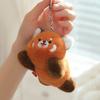 Rotating Tail Panda Plush Keychain Stuffed Cute Panda Doll Pendant Animal Cartoon Raccoon Plush Keyring Best Gifts