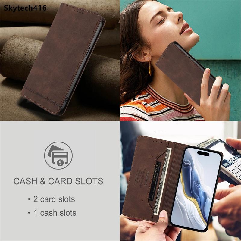 Flip Leather Case For Cubot A10 A20 A30 A40 Max 5 Note 40 60 P50 P90 X100 Casing Phone Cover Wallet Card Slot Shockproof Anti-Drop