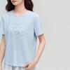 INMAN Women's Letter Embroidered Short Sleeve T-Shirt