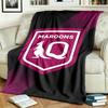 Queensland Maroons Design Decke Geeignet für Betten Sofas und Camping Perfekt für Männer und Frauen Bequeme Bettwäsche für das ganze Jahr