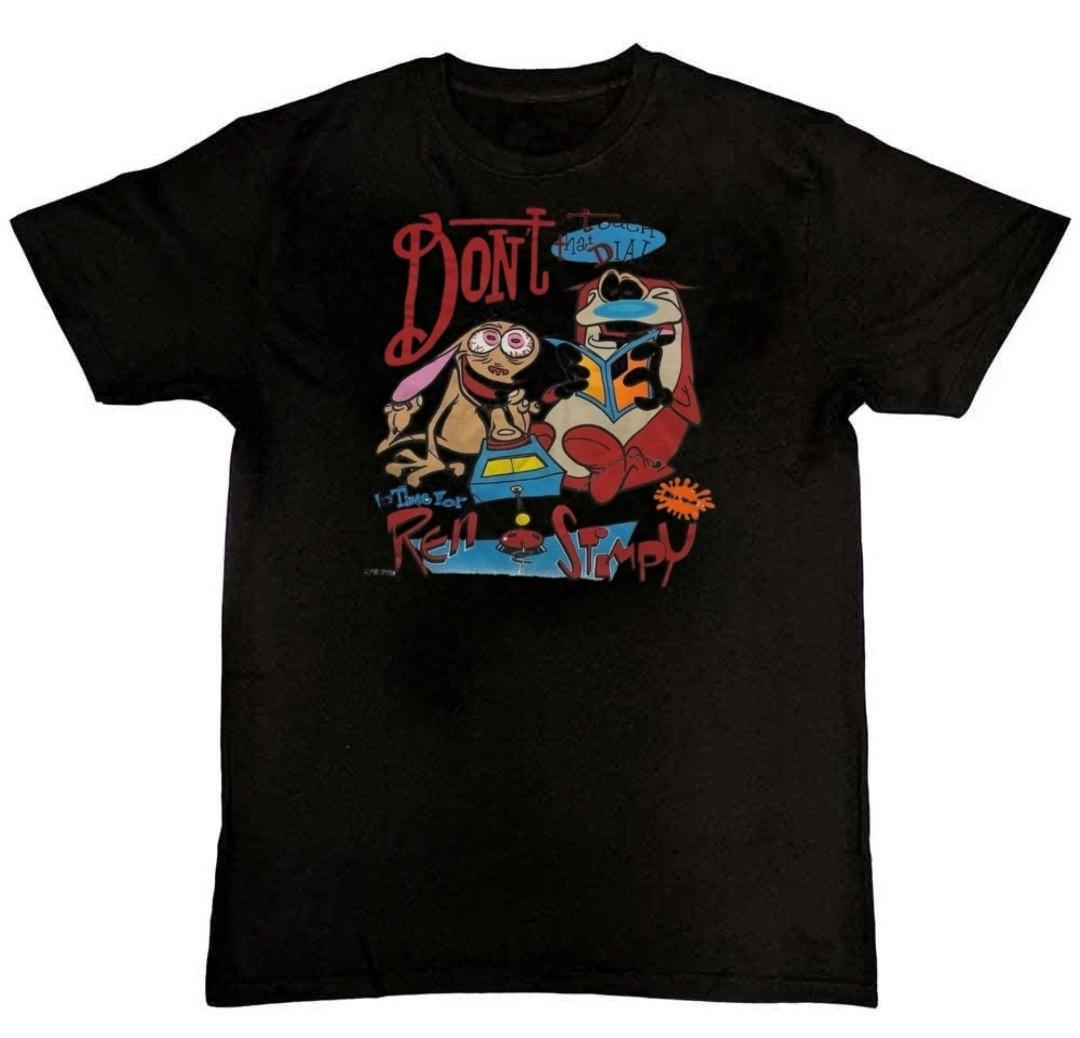 Full Size Ren and Stimpy Vintage Graphic Print T-Shirt XXL