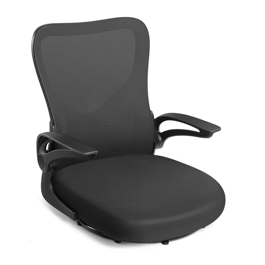 MAZOT Seat Swivel 360 Degree No Tire Desk No Breathable Japanese Style Office Lower Back Pain Easy Assembly in 10 Black Chair, Chair, Rotation, Chair,