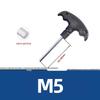 Nickel-Plated T-Handle Hex Key Tool, Metric/Imperial Sizes M0.9-14mm & 1/16-3/8"