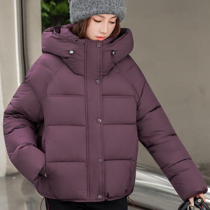 Fashion Women's Coats Winter Short Parkas Hooded Casual Loose Thick Warm Outerwears Women Jackets