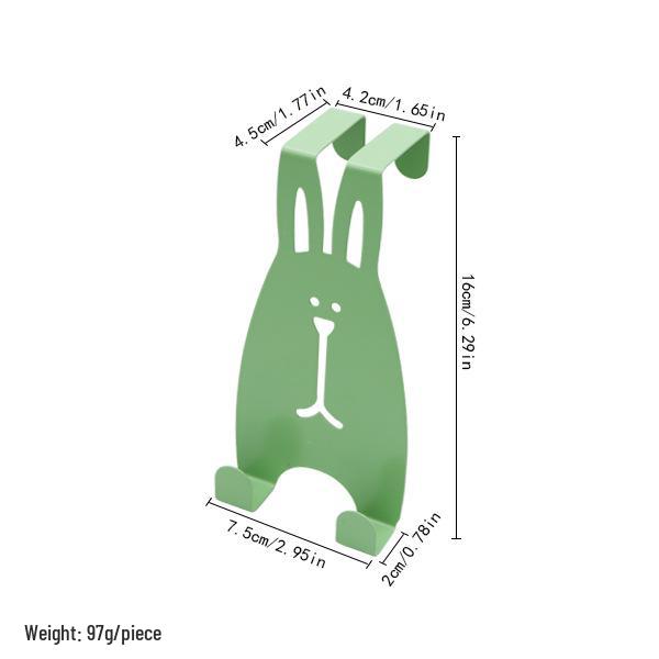 Custom Cartoon Christmas Door Hook Hanger - Wall Mounted Storage for Clothes & Hats