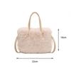 Fashion Faux Fur Ladies Shoulder Bag Soft Fluffy Female Crossbody Bag Handbag Square Luxury Tote Bag for Women