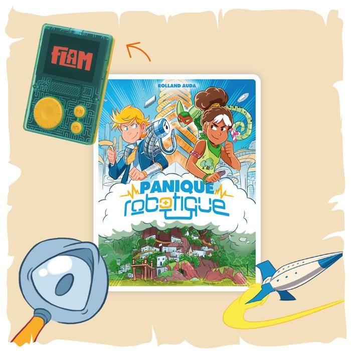 Console educative - coffret panique robotique - lunii - livre audio interactif dès 9 ans