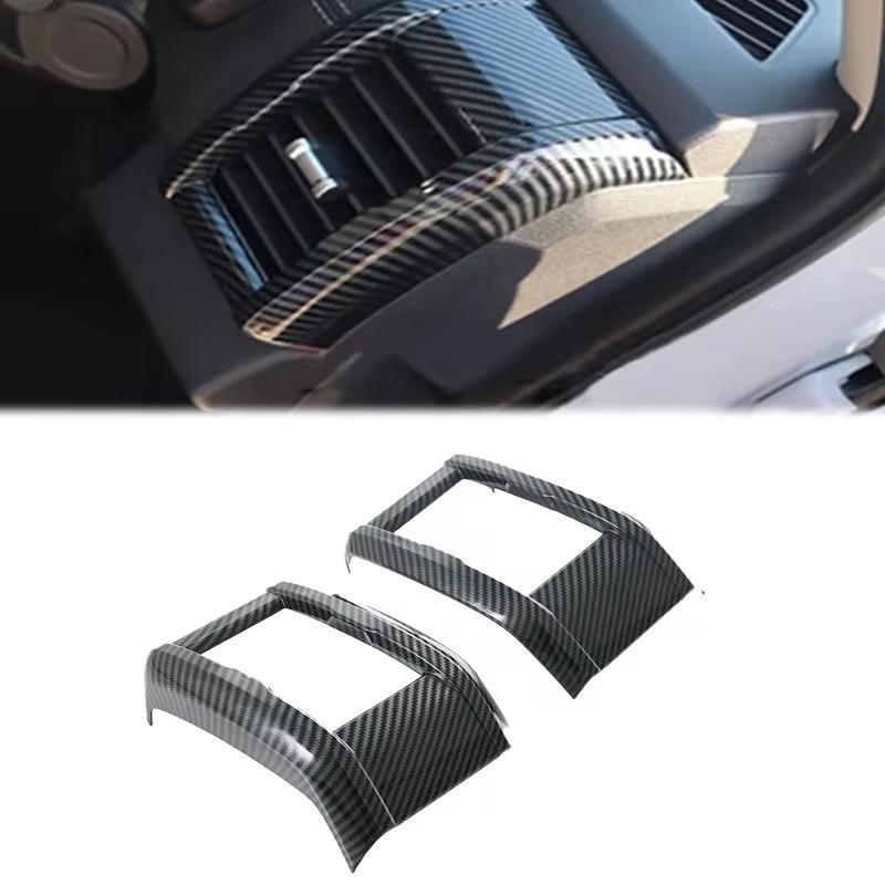 ABS Carbon Fibre For Mitsubishi Triton L200  2024 Interior Accessories Window Switch Steering wheel Gear Shift Panel cover
