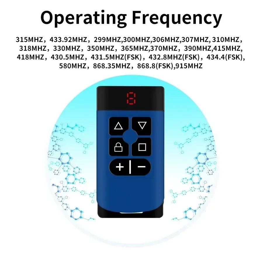 Duplicator Telecomandă Ușă Garaj 300MHz-915MHz Frecvență Multiplă Code Grabber Clonă Breloc Cheie Poartă Transmițător Manual de Comandă