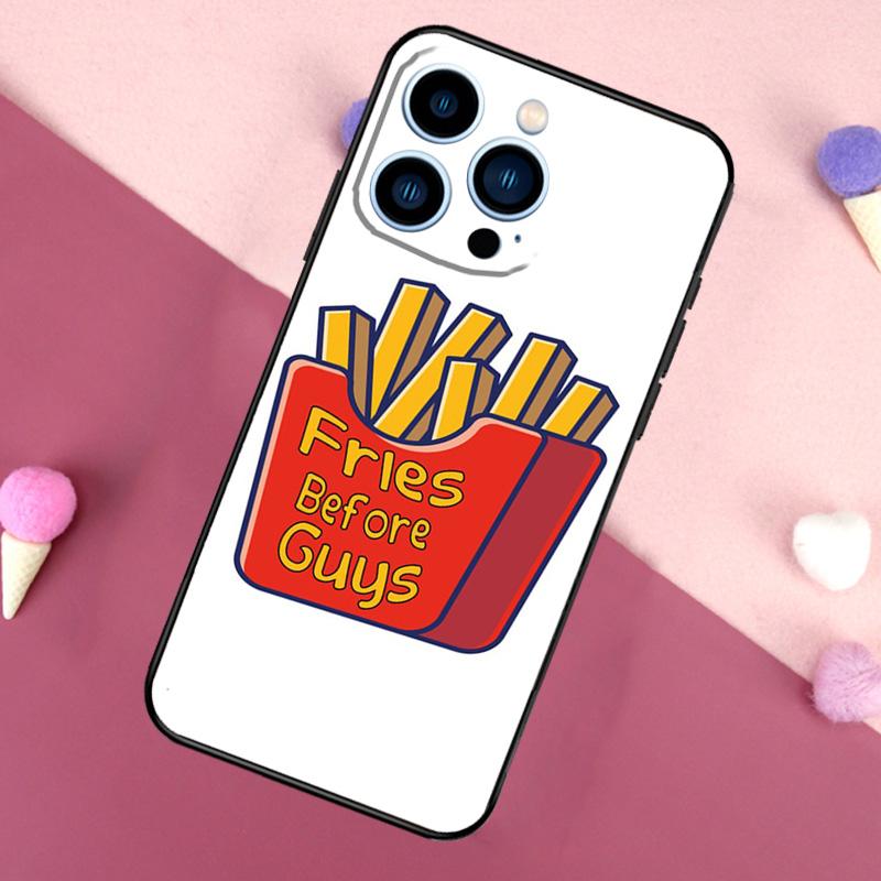 French Fries Before Guys Phone Case For iPhone 16 15 14 13 12 11 Pro X XR XS Max Plus Soft Shell TPU Cover