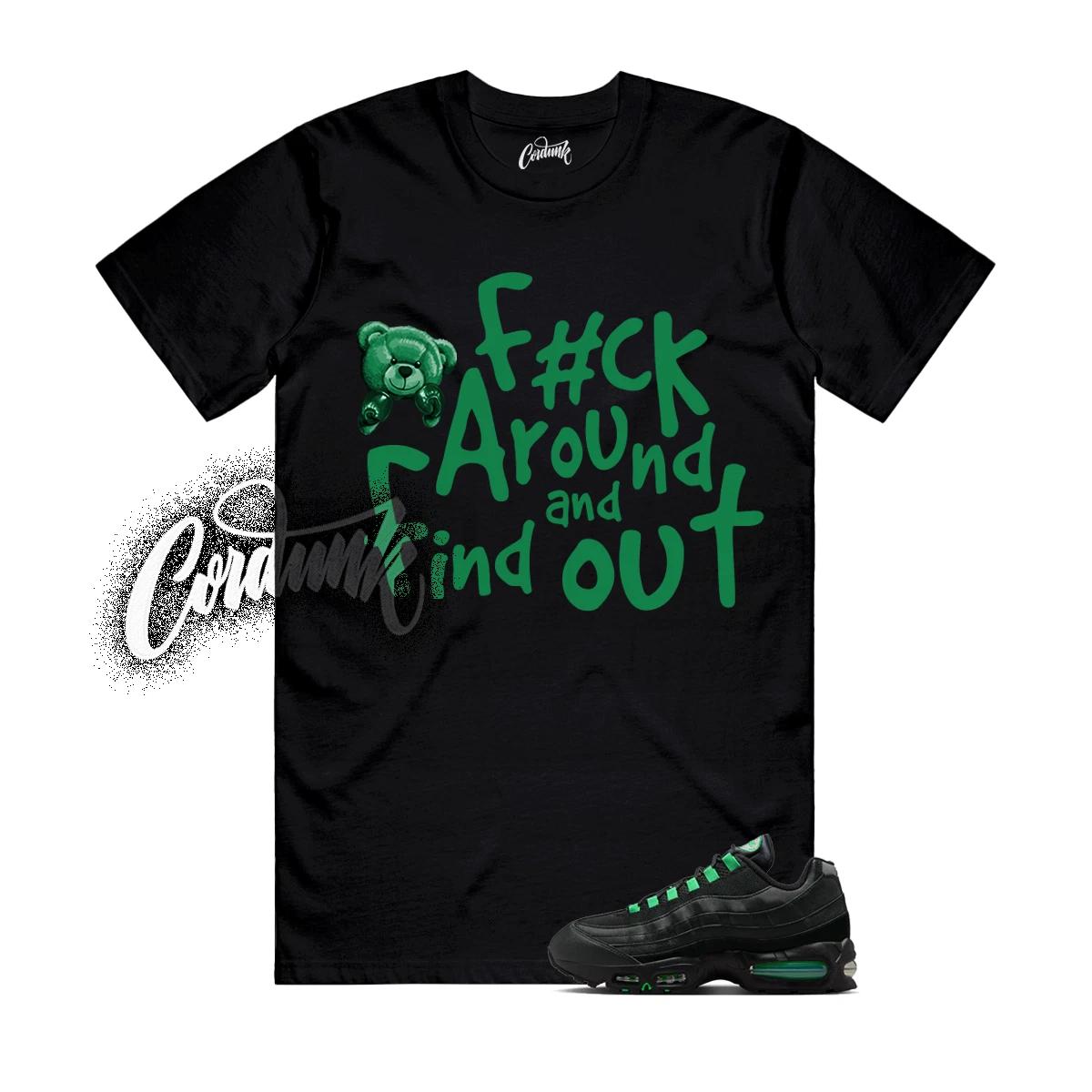Air Max 95 Green Shock Big Bubble Black OG T Shirt Match Match FCK L