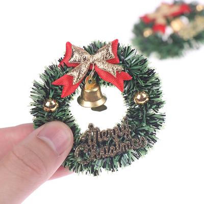 1:6 puppenhaus Mini Weihnachten Kränze Kränze Modell Puppen Weihnachten Dekoration Spielzeug