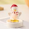 Christmas Ceramics Candle Holder Penguin Xmas Tree Mushroom Tealight Votive Candle Stand Candlestick Table Centerpiece Desktop Decoration