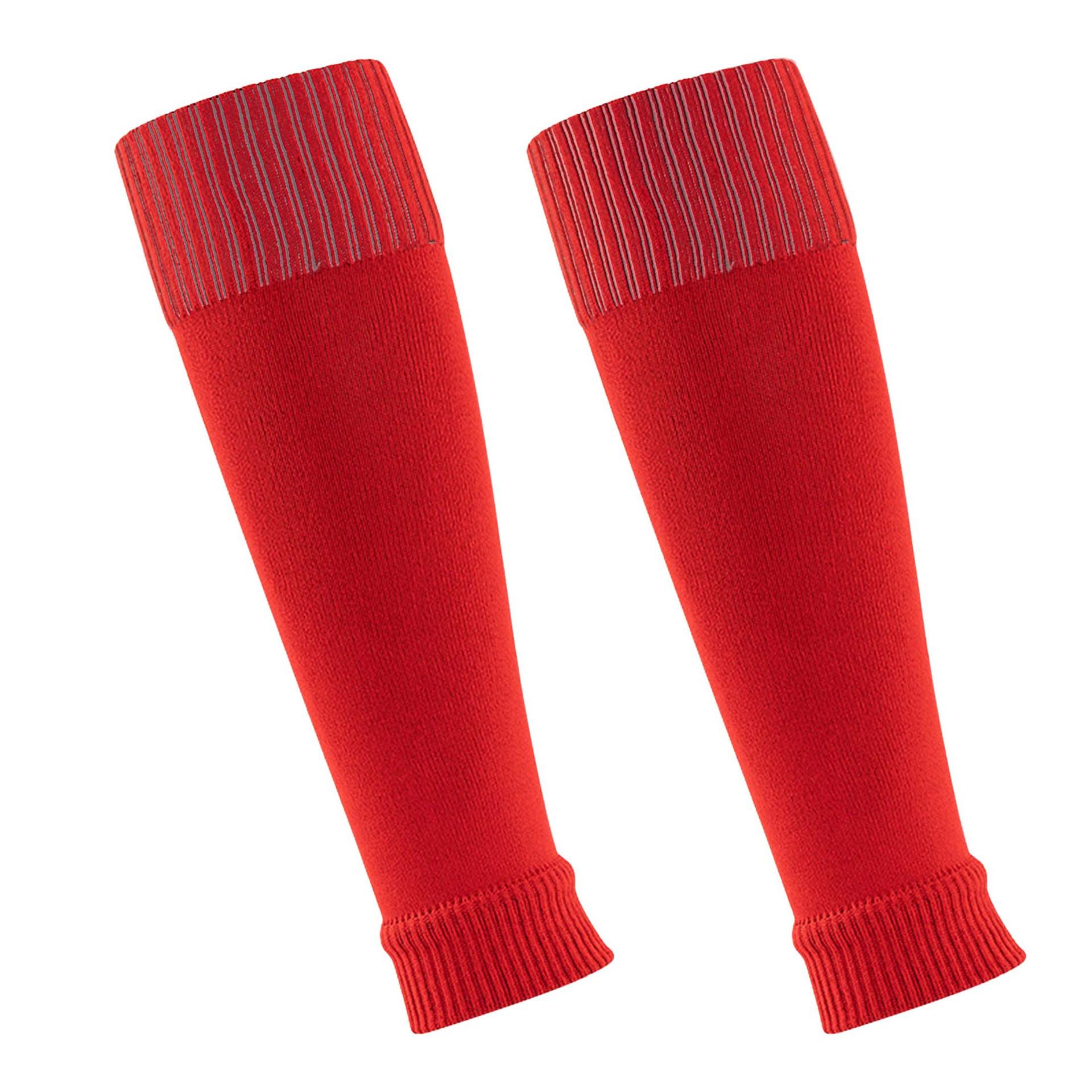Football Socks Adult Pressure Leggings Children Adult Calf Socks Temu Sports Leg Cover One size fits all красный