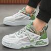 Color Matching Low-Top Lace-Up Outdoor Sports Shoes Men'S Mesh Breathable Thick-Soled Heightening Casual Men'S Board Shoes