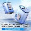 USB Rechargeable Cooling Fan Strong Airflow Mini Electric Fan Hanging Neck Fan  Outdoor Activities