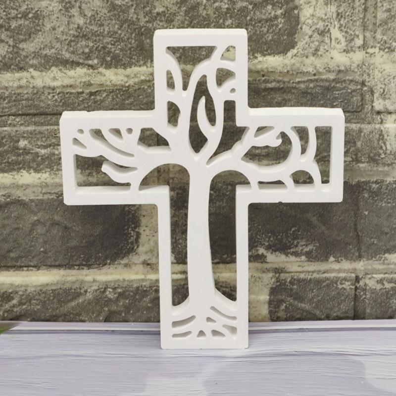 Creative Silicone Crossed Mold Easy Demolding Mold For Handmade Gift Religious Decors And Craft Project Making Essential