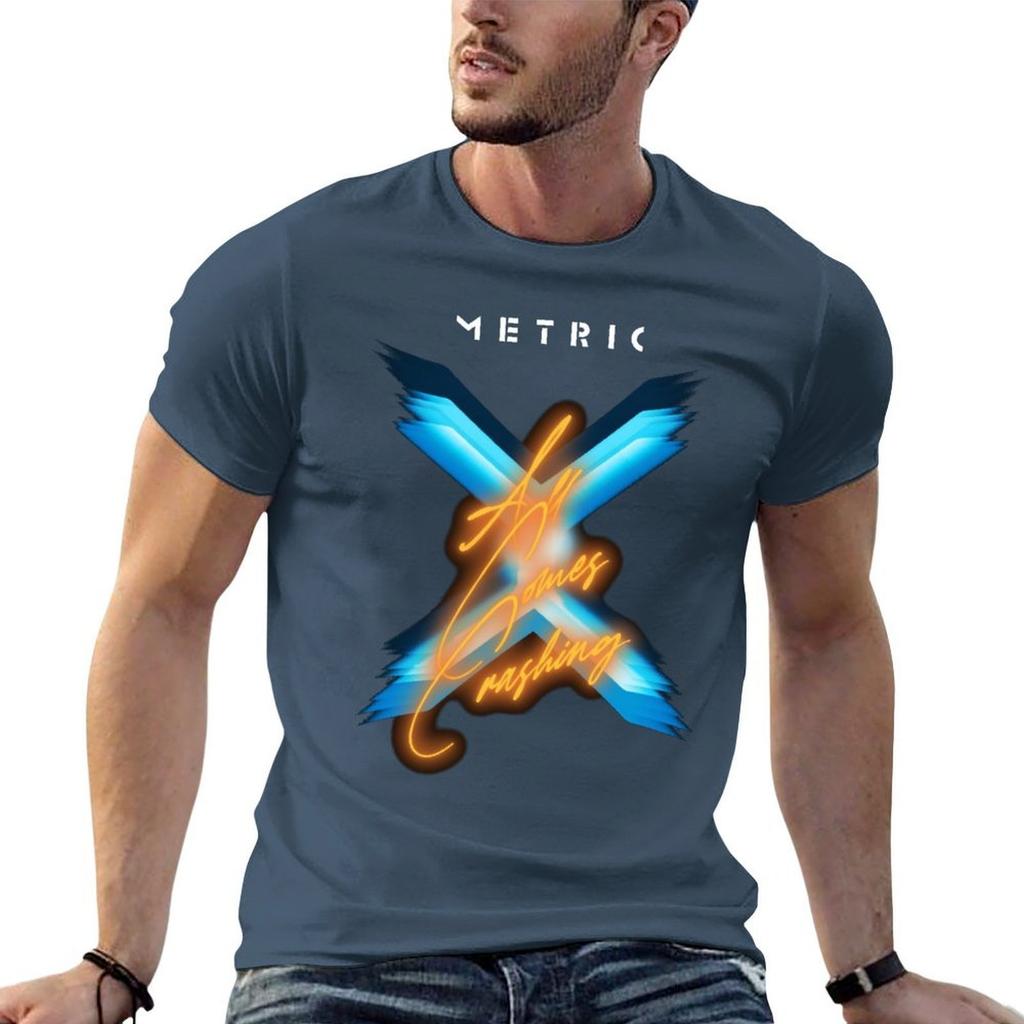 METRIC BAND TShirt mens graphic t shirts man t shirts cotton TShirt